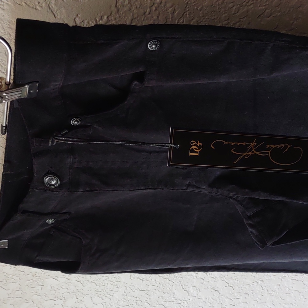 Diane Gilman DG2 | Black Boot Cut Corduroy Jean Sz 12 Petite NWT - Picture 3 of 7